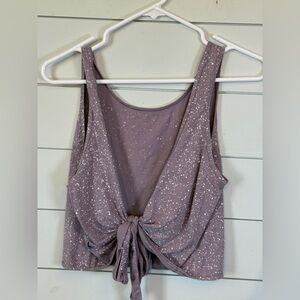 Lululemon‎ its a tie day tank top splatter dye dusty purple women's size 4-6